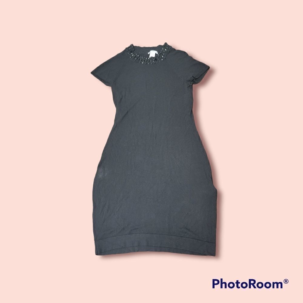 H&M Mini Dress with Jeweled Collar